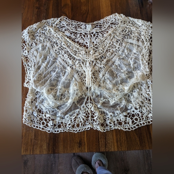Cream Crochet Top - Picture 10 of 10